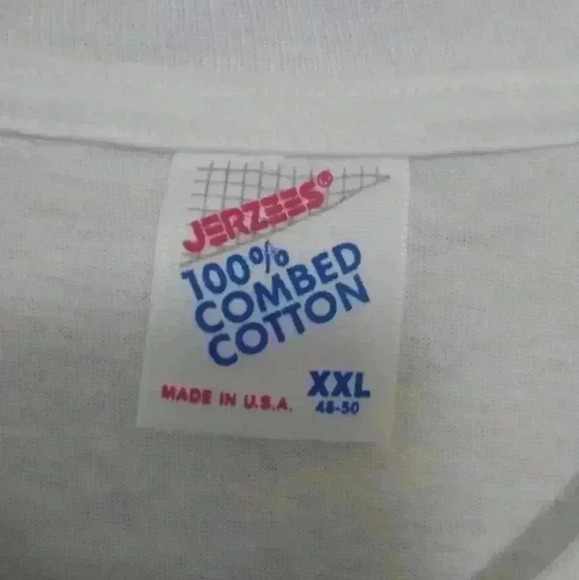 RARE Tony Moore Christmas Tree & Teddy Bear Short Sleeve White T Shirt Size XXL - Picture 6 of 7